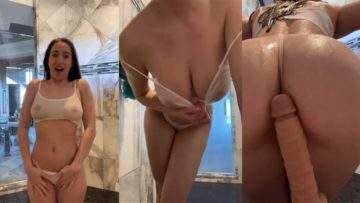 Christina Khalil Nude Shower Dildo Leaked Video