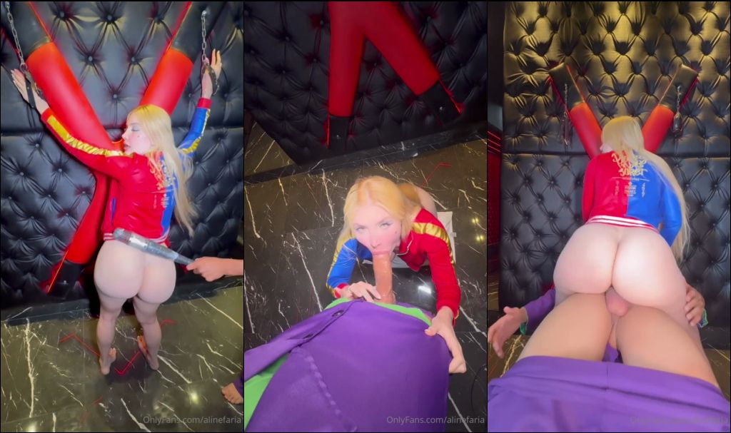 Aline Faria As Harley Queen Fucks Role Play